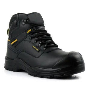 Industrial Protective Breathable Work Boot Casual Trainers Steel Toe Cap Safety Shoes for Men Black Auto Mesh