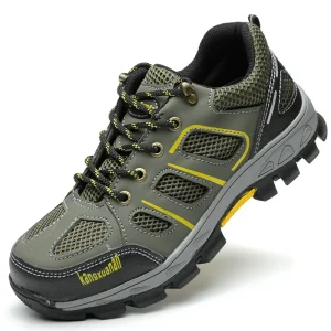 Industrial Safety Shoes Steel Toe for Men Anti Smash Anti Puncture Work Boots