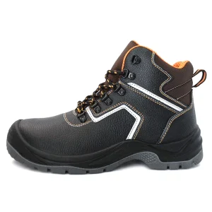Industrial Work Safety Shoes Men’s Protective Lightweight Steel Toe Black Safety Shoes