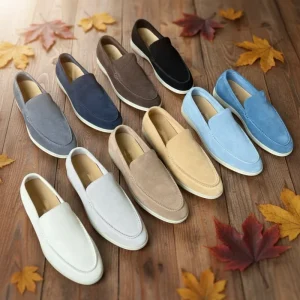 Italian Men’s Loafers Slip On Casual Leather Shoes