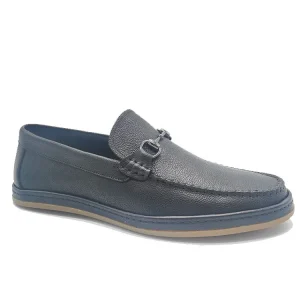 Italian Style Breathable Slip-On Loafer Shoes Custom Logo Black Men’s Leather Autumn Shoes