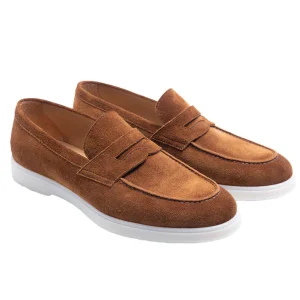 LANC Designers Men’s Luxury Cow Leather Casual Loafers Custom Suede Walking Style Shoes for Summer EVA Zapatos Para Hombres