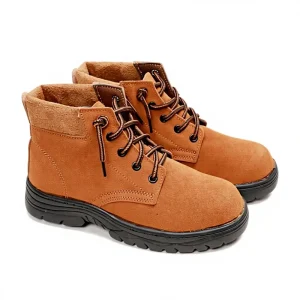 Labor Protection Shoes Men’s Steel Toe Ladle Head Non Slip Anti Impact Puncture Resistant Wear Resistant Rubber Outsole