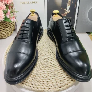 Lace up Fashion Design Italian Handmade Formal Men Dress Shoes Oxfords