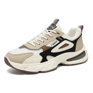 Lace up Thick Sole Light Weight Fashion Trend Men’s Dad Shoes Walking Style Shoes Autumn Spring Summer Winter