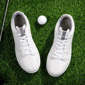 Large Golf Shoes Men’s Shoes New Men’s Breathable Anti-skid Waterproof Lace-up Casual Shoes Outdoor Sports Footwear