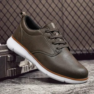 Large Size Casual Shoes Breathable Retro Sports Leather Men’s Shoes Feature New Sneakers Walking Style Shoes