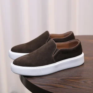 Latest Men’s Genuine Suede Loafers Large Size Driving Shoes Slip-On Outdoor Casual Style Daily Footwear