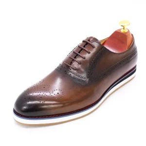 Leather Men Dress Shoes New Fashion Design Flat Sole Casual Leather Shoes Comfortable and Durable for Office Party Wedding