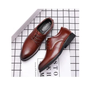Leather Shoes Men Large Size Business Formal Casual Shoes Lace Up Men’s Shoes