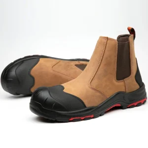 Leather Sport Soft Antismashing New Fashion Jogger Slip-on Men’s Safety Shoes Factory Direct Sale