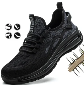 Light Weight Male Steel Toe Work Shoes Large Size 47 Fashion Sneakers Breathable Men Sport Safety Shoes air