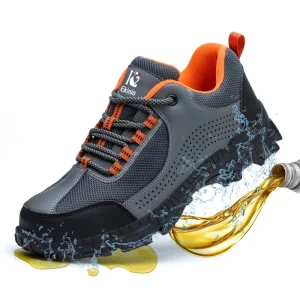 Lightweight Breathable Trendy Work Shoes Casual High Quality Steel Toe Industrial Safety Shoes