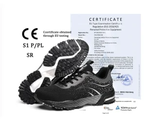 Lightweight Men’s Work Safety Shoes Comfortable Breathable with Non-Slip Feature Summer/Winter Steel Toe Nylon Upper Material