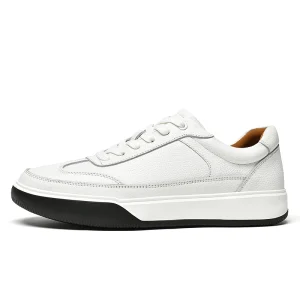 Lightweight Pyhlon Outsole Men’s Genuine Leather Sneakers Real Leather Casual Walking Shoes