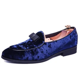 Loafer Shoes for Men Casual Faux Suede Lightweight Blue Dress Shoes