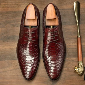 Low Moq Professional Formal Genuine Leather Derby Dress Shoes for Men Office Career