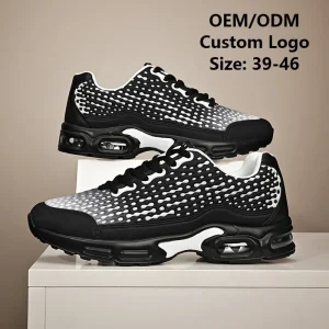 Luxury Height Increasing Men’s Sporty Running Shoes Cushioned Midsole PU Outsole Lightweight Wear Resistant Design