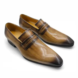 Luxury Men’s Casual Leather Dress Shoes and Oxfords Handmade with Comfort and Style for Office & Party