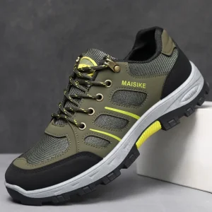 Luxury Men’s Sports Running Shoes High Quality Breathable Casual Cloud Waterproof Lace-Up Solid Color Non-Slip Shoes