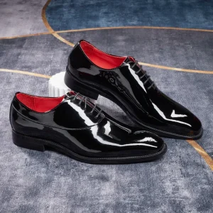 Luxury Shiny Men’s Oxford Business Party Wedding Formal Shoes Genuine Leather