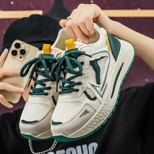 M5000 New Spring Men’s Shoes Versatile Breathable Mesh Sporty Casual Running Thick Sole Height Increasing Sneakers
