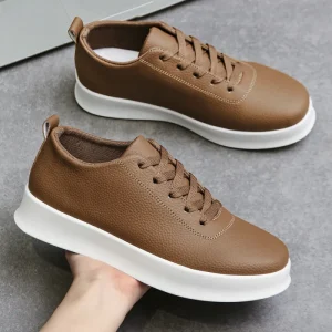 Male Shoes Autumn New Shoes Male Version of Tide Light and Small White Skateboard Shoes Sport Leisure
