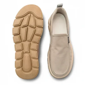 Manual Men’s Casual Canvas Round Toe Shoes Breathable Comfortable Wide-fit Slip-on Outdoor Sports Leisure