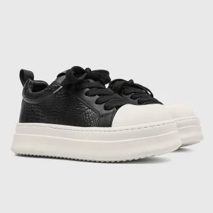 Manufacture Custom Paris Thick-Soled Winter Sports Man Shoes Lace up Black Round Big Toe 7cm Platform Fashion Men Casual Shoes