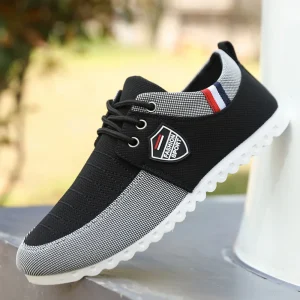 Men Breathable Fly Knitting Sneaker Comfortable Outdoor Sport Walking Shoes