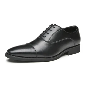 Men Dress Shoes Genuine Leather Oxford Lightweight for Autumn