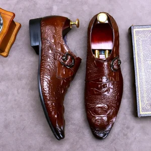 Men Fashion Casual Leather Shoes Business Suit British Style Pointed Toe Shoes Wedding Dress Shoes