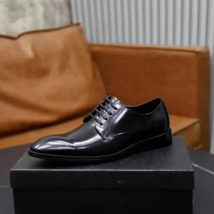 Men Genuine Leather Derby Shoes Pointed Toe Business Dress Shoes Wedding Groom Footwear Size 38-44