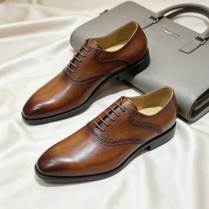 Men Genuine Leather Formal Shoes Luxury Business Dress Shoes for Gentleman Fashion New Style