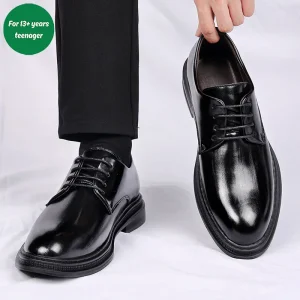 Men Leather Formal Shoe Men’s Casual Shoe High Quality Men’s Leather Dress Shoe Boy Wedding Shoe Business Shoe Campus Shoe