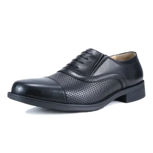 Men Leather Formal Work Shoes Lightweight Rubber Sole Dress Shoe