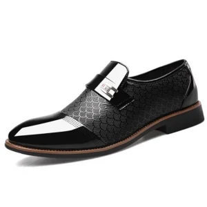Men Leather Shoes Men’s Business Dress Shoes All Match Casual Shoe Shock Absorbing Non Slip Breathable Wedding Wear