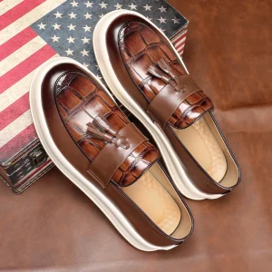 Men Loafers Formal Man Dress Shoe for Sale Walking Shoes Vintage Business Men’s Classic Oxford Shoes