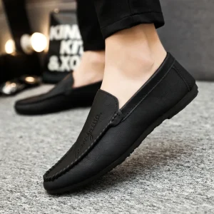 Men Loafers Shoes Spring Summer Soft Leather Sneakers Men Moccasins Shoes Breathable Slip