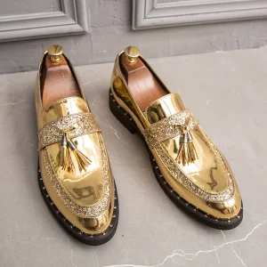 Men Shoes Loafers Cow Suede Microfiber Office Shoes Men Business Wedding Party Men’s Dress Shoes