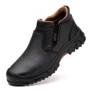 Men Women 2109 Work Construction Shoes Breathable Lightweight Industrial Slip On Safety Work Boots