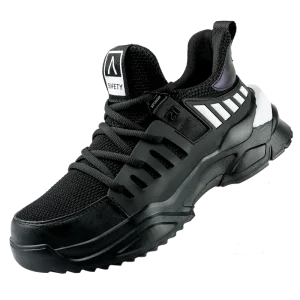 Men’s Anti Smashing Steel Toe Sneakers Breathable Safety Work Shoes Mesh Winter EVA Insole