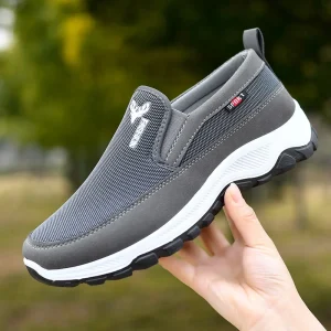 Men’s Anti-slip Sneakers Fashion Loafers Closed Toe Comfortable Flat Fitness Walking Shoes for Spring Autumn Winter