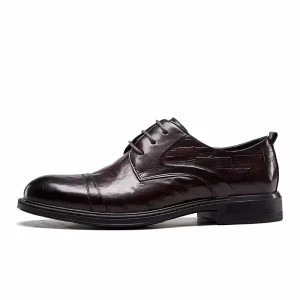 Men’s Autumn Leather Trend Formal Business Wedding Shoes Fashion Soft Soled Men’s Dress Shoes