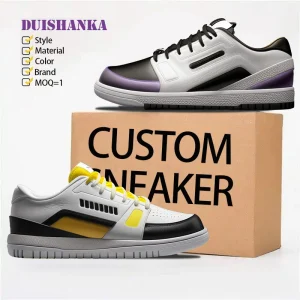 Men’s Autumn Retro Breathable Lace-up Anti-Slip Genuine Leather Luxury Fashion Sneakers