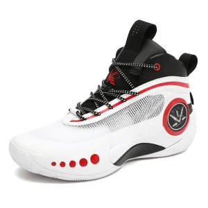 Men’s Basketball Shoes High Top Lace Up Sneakers Air Mesh Outdoor Fashion Sport Hard Wearing Spring Summer Breathable Plus Size