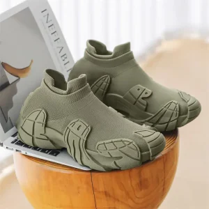 Men’s Breathable Casual Tennis Shoes Fashionable Toe Height Increasing Sports Mesh Outdoor Shoes Factory Direct Sales