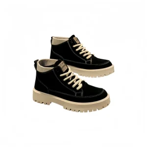 Men’s British High Top Slip On Outdoor Retro Workwear Boots Fashion Trend Soft Thick Soled Casual Shoes