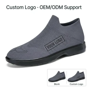 Men’s Business Casual Shoes Fashion Trend Solid Summer Autumn Slip On Flats Mesh Upper Lightweight Breathable Anti Slip