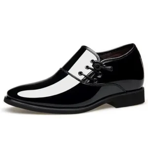 Men’s Business Dress Shoes & Oxfords Comfortable Pointed Shiny Leather Design
